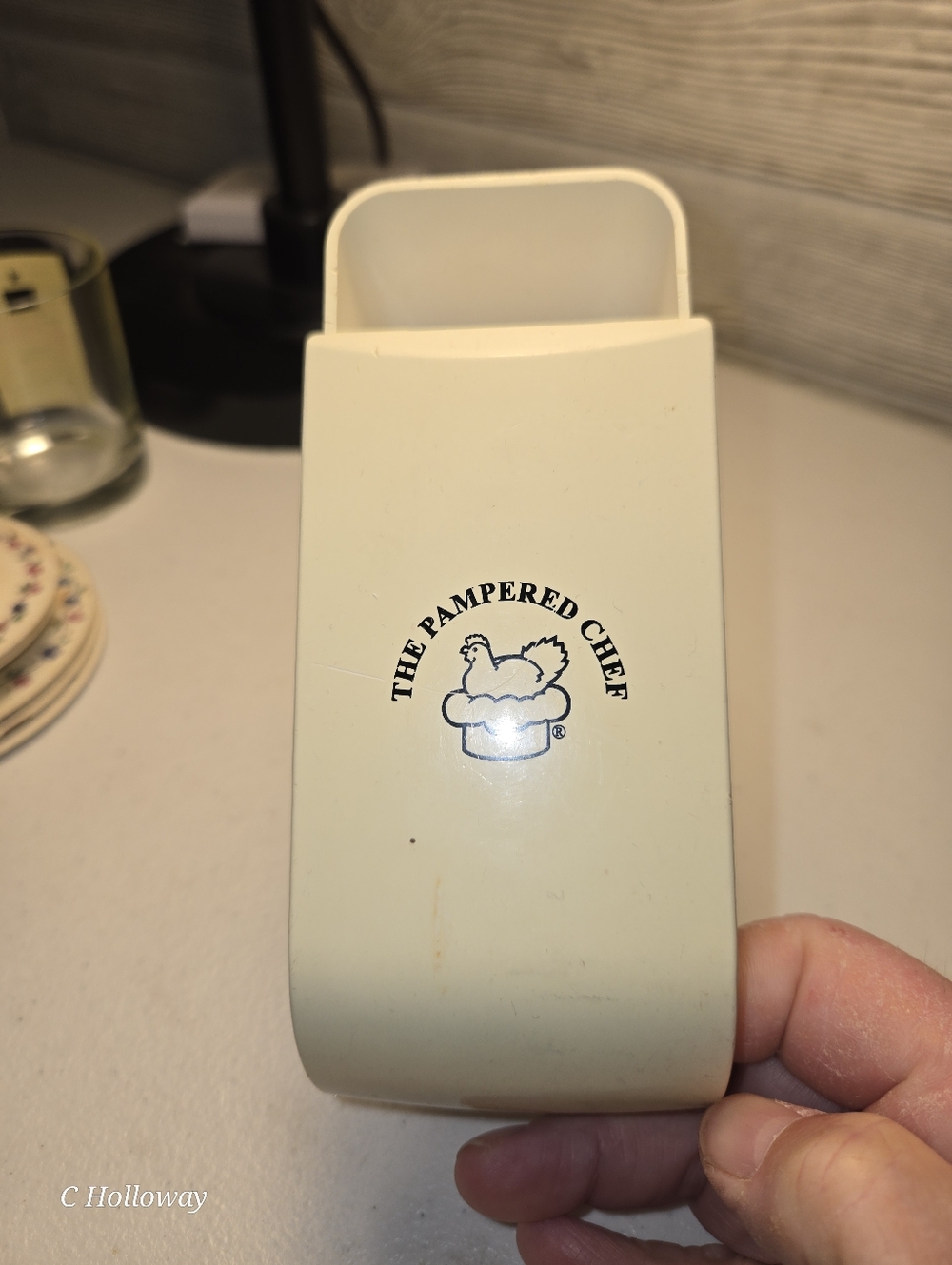 Pampered Chef Adjustable Measuring  Dry Scoop 1/4 Cup - 1 Cup Slide Made In USA